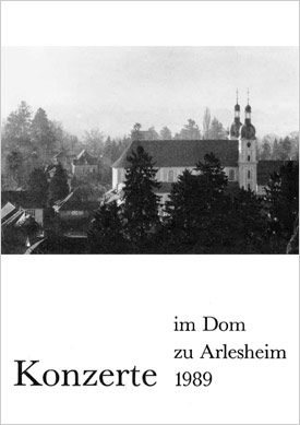 Konzerte im Dom zu Arlesheim 1989